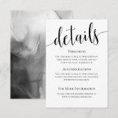 D'accompagnement Carte de détails Mariage Modern We Do (Devant / Derrière)