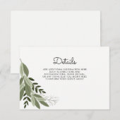 D'accompagnement Carte de détails mariage Sprigs (Devant / Derrière)