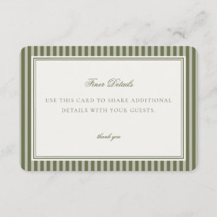 D'accompagnement Carte de détails Olive Martini Tini Un peu plus pr