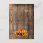 D'accompagnement Carte de détails rustique Fall Foliage (Dos)