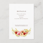 D'accompagnement Carte de détails sur l'aquarelle romantique du Fle (Devant)