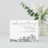 D'accompagnement Carte de dîner de répétition de mariage à Reno (Debout devant)