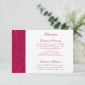 D'accompagnement Carte de direction 3,5 x 5 Boucles/torons rose fra (Debout devant)