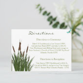 D'accompagnement Carte de direction 3,5 x 5 Cattelle/libellule en c (Debout devant)