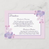 D'accompagnement Carte de direction 3,5 x 5 Hydrangea - Violet (Devant)