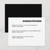 D'accompagnement Carte de direction Ashton Bar Mitzvah (Devant / Derrière)