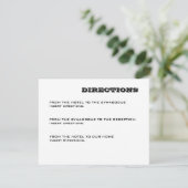D'accompagnement Carte de direction Ashton Bar Mitzvah (Debout devant)