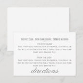 D'accompagnement Carte de direction | Chevron (Devant / Derrière)