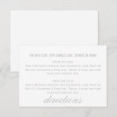 D'accompagnement Carte de direction | Chevron (Devant / Derrière)