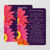 D'accompagnement Carte de direction Coral Fuchsia Eggplant Gerber D (Devant / Derrière)