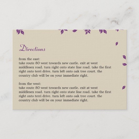 D'accompagnement Carte de direction de l'arbre de chêne (Devant)