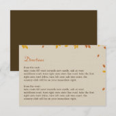 D'accompagnement Carte de direction de l'arbre de chêne (Devant / Derrière)