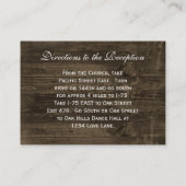 D'accompagnement Carte de direction de mariage rose chaud (Dos)
