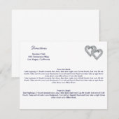 D'accompagnement Carte de direction des Coeurs bleus de glace perso (Devant / Derrière)