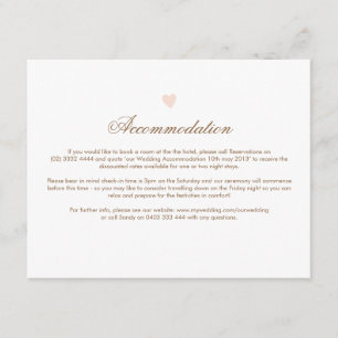 D'accompagnement Carte de direction du Mariage Big Heart