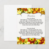 D'accompagnement Carte de direction du Mariage du printemps (Devant / Derrière)