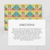 D'accompagnement Carte de direction du Mariage Tangram Heart (Devant / Derrière)