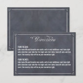 D'accompagnement Carte de direction élégamment marquée (Devant / Derrière)