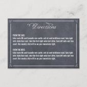 D'accompagnement Carte de direction élégamment marquée (Devant)