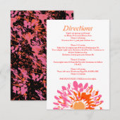 D'accompagnement Carte de direction pour bébé à fleurs de printemps (Devant / Derrière)