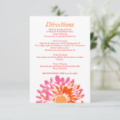 D'accompagnement Carte de direction pour bébé à fleurs de printemps (Debout devant)