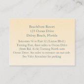 D'accompagnement Carte de direction Sandy Starfish (Dos)