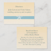 D'accompagnement Carte de direction Sandy Starfish (Devant / Derrière)