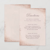 D'accompagnement Carte de directions d'aluminium de confettis (Devant / Derrière)