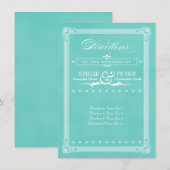 D'accompagnement Carte de directions de style d'affiche Bleu d'oeuf (Devant / Derrière)