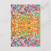 D'accompagnement Carte de directions sur le thème des bonbons (Dos)