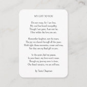 D'accompagnement Carte de documentation commémorative pour toujours (Dos)