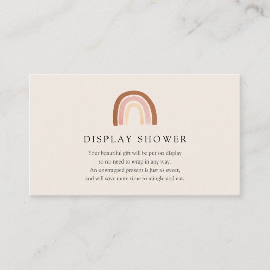 D'accompagnement Carte de douche à arc-en-ciel rose (Devant)