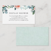 D'accompagnement Carte de douche avec écran à fleurs vertes et rose (Devant / Derrière)