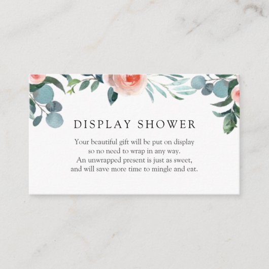 D'accompagnement Carte de douche avec écran à fleurs vertes et rose (Devant)