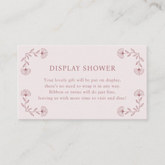 D'accompagnement Carte de douche d'affichage rose (Devant)