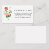 D'accompagnement Carte de douche de jardin de fleurs sauvages Boho (Devant / Derrière)