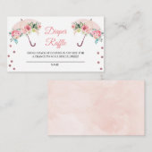 D'accompagnement Carte de fermeture à rabat à parapluie rose (Devant / Derrière)