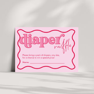 D'accompagnement Carte de fermeture à rabat Baby shower cerise