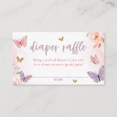 D'accompagnement Carte de fermeture à rabat Baby shower papillon (Devant)