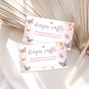 D'accompagnement Carte de fermeture à rabat Baby shower papillon