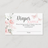 D'accompagnement Carte de fermeture à rabat Baby shower papillon (Devant)