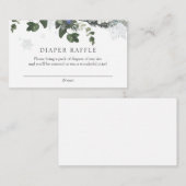 D'accompagnement Carte de fermeture à rabat bleu À feuillage persis (Devant / Derrière)