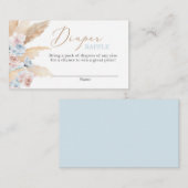 D'accompagnement Carte de fermeture à rabat bleu laiton Pampas (Devant / Derrière)