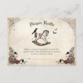 D'accompagnement Carte de fermeture à rabat de Baby shower gothique (Devant)