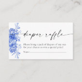 D'accompagnement Carte de fermeture à rabat floral en porcelaine bl (Devant)