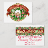 D'accompagnement Carte de fermeture de biscuits de Noël - Voir reto (Devant / Derrière)