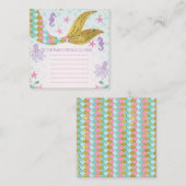 D'accompagnement Carte de fermeture de la fête d'anniversaire à thè (Devant / Derrière)