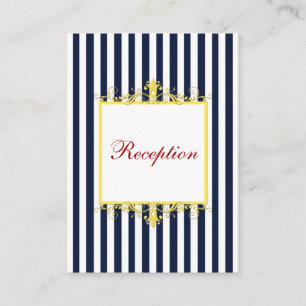 D'accompagnement Carte de fermeture de la Marine White Yellow Strip