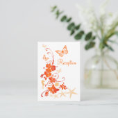D'accompagnement Carte de fermeture de plage de sable, orange, blan (Debout devant)