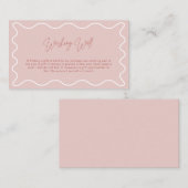 D'accompagnement Carte de fermeture de puits à bordure rose (Devant / Derrière)